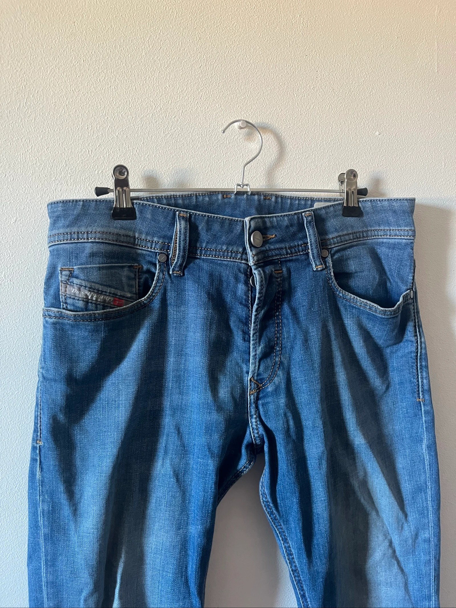 ✂ Jeans DIESEL slim stretch masculino • W30 • Denim azul • Muito bom estado – photo 2